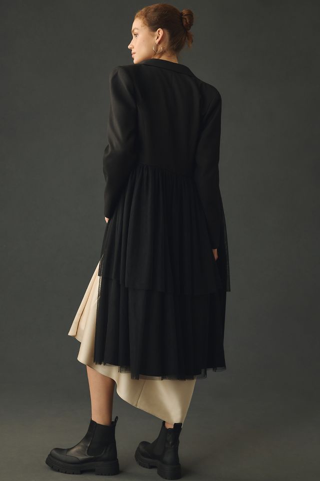 Anthropologie hot sale tulle coat