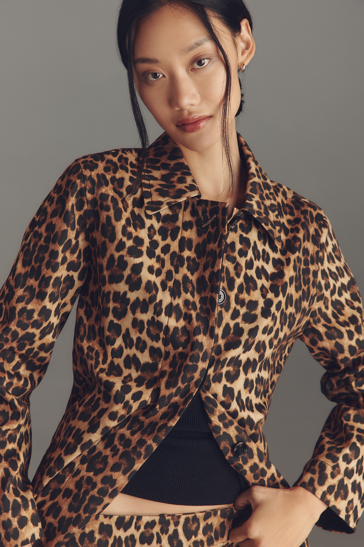 Mare Oversized Leopard Jacket