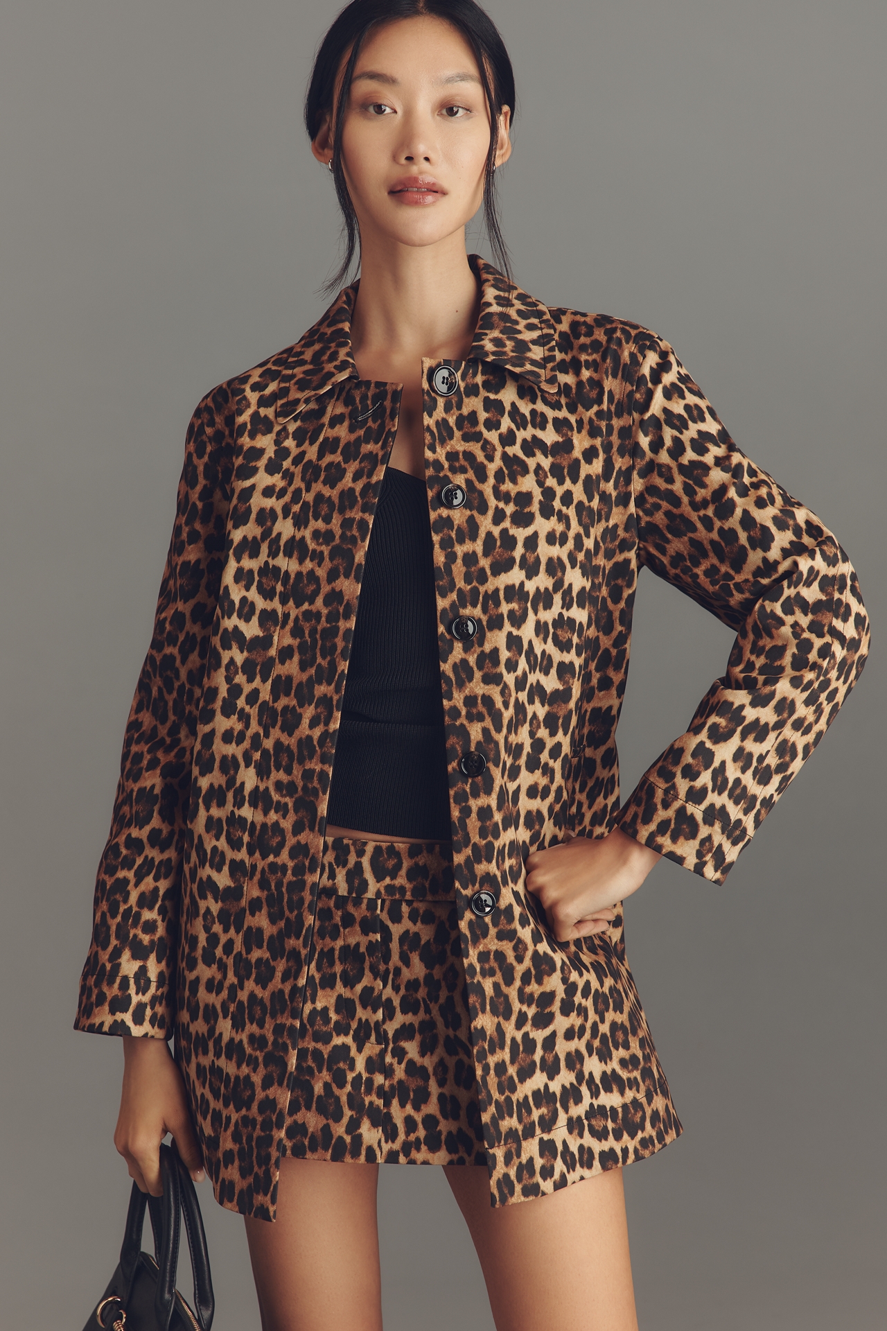 Mare Oversized Leopard Jacket