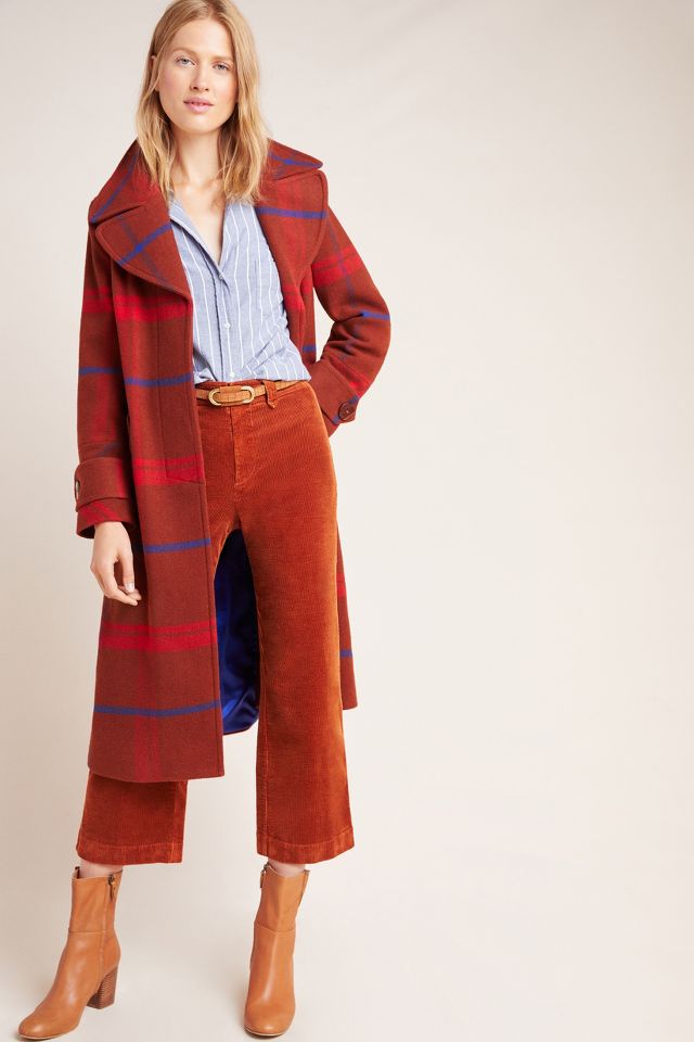 Anthropologie red clearance coat