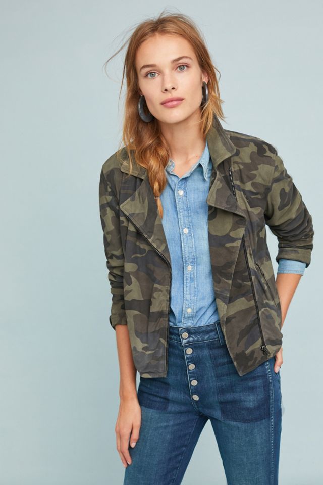 Peace Rider Camo Leather Jacket #2