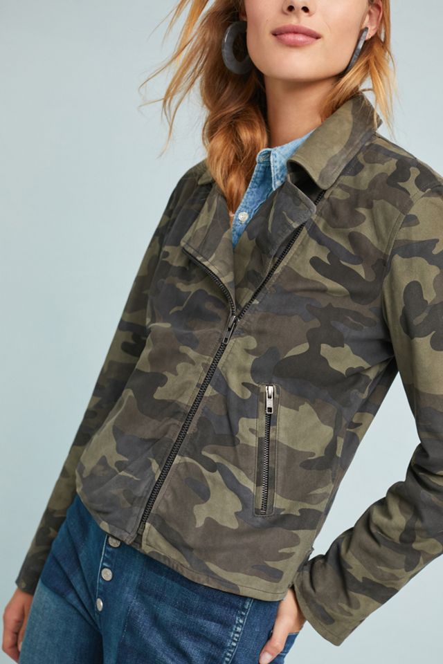 Peace Rider Camo Leather Jacket #3