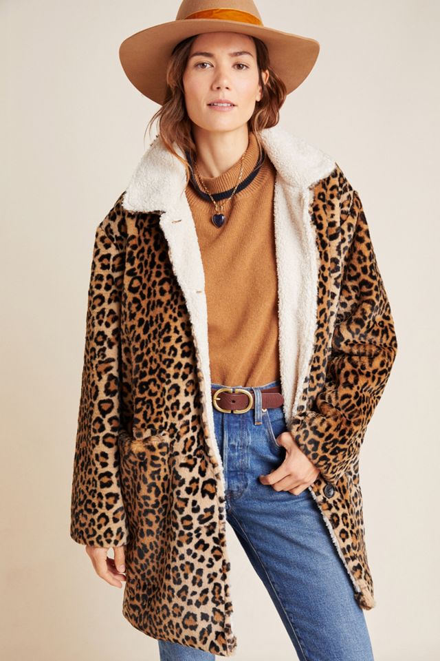 Sanctuary Sherpa-Lined Leopard Coat #2