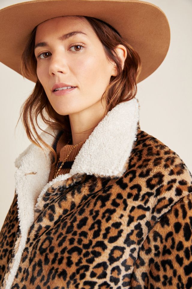 Sanctuary Sherpa-Lined Leopard Coat #4