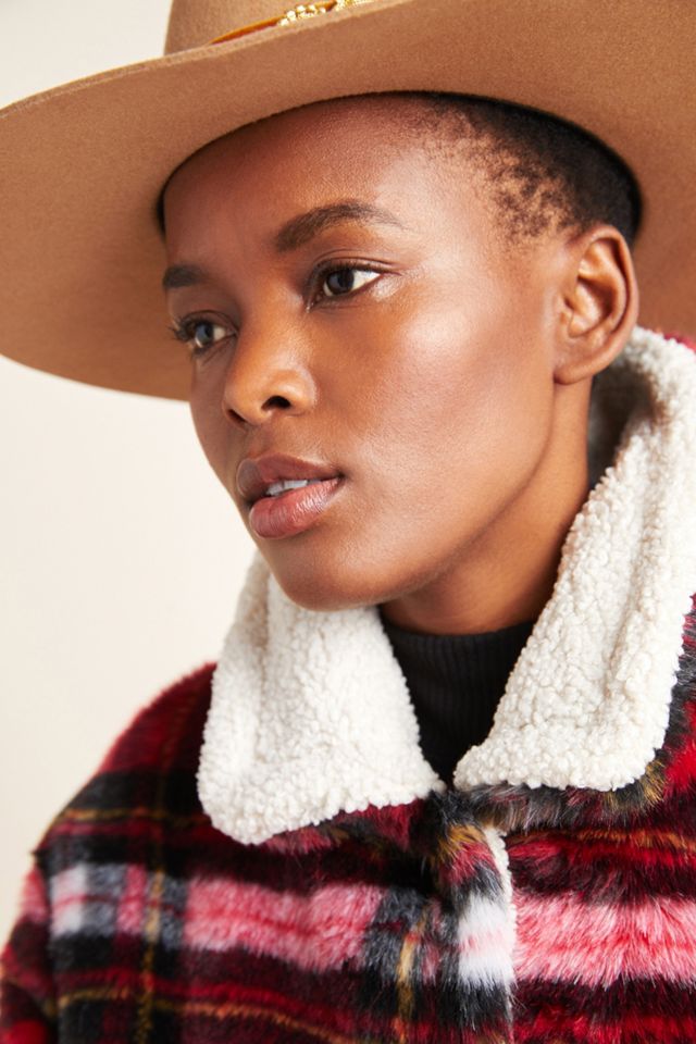 Sanctuary Sherpa-Lined Plaid Coat #3