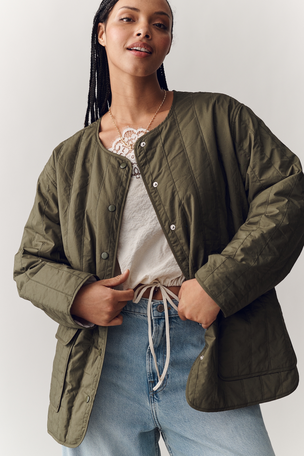 Sanctuary Quilted Reversible Floral Jacket