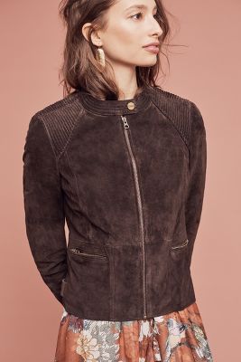 anthropologie leather jacket