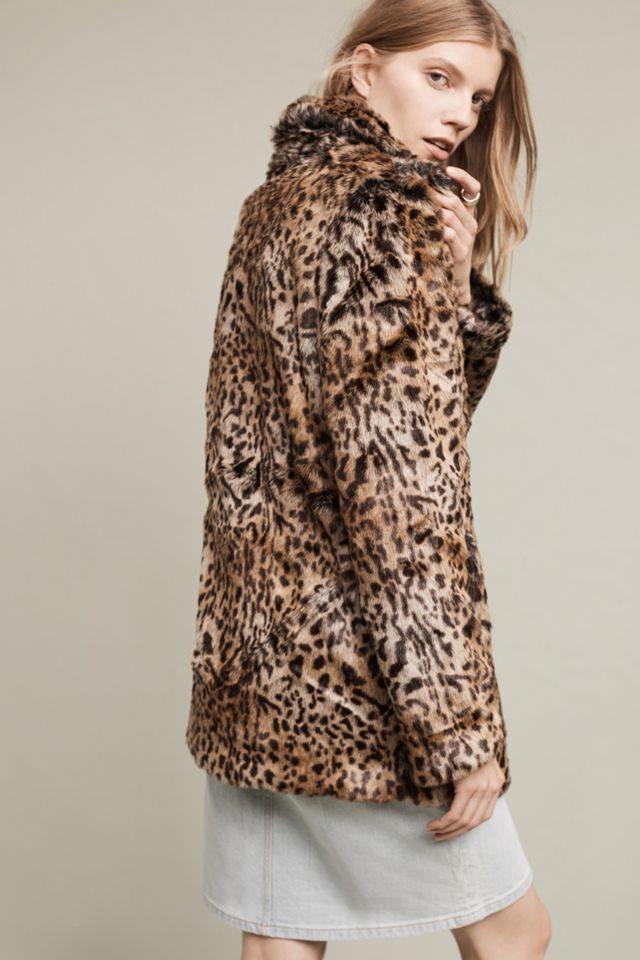 Kate Faux-Fur Leopard Coat #3