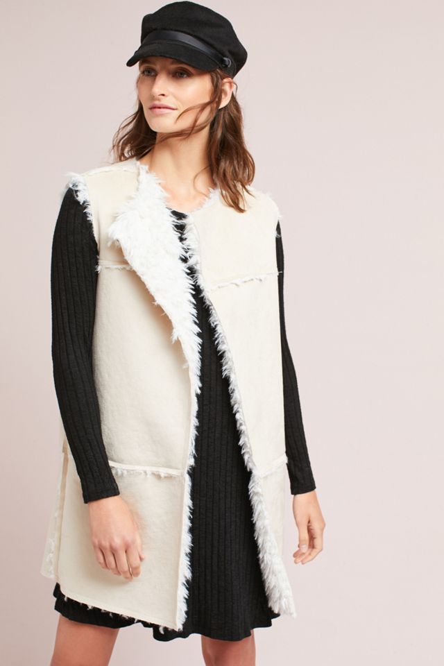 Michael Stars Faux Fur Reversible Vest #4