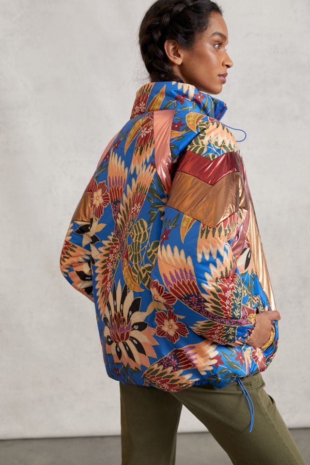 Farm Rio Tucanes Puffer Jacket | Anthropologie