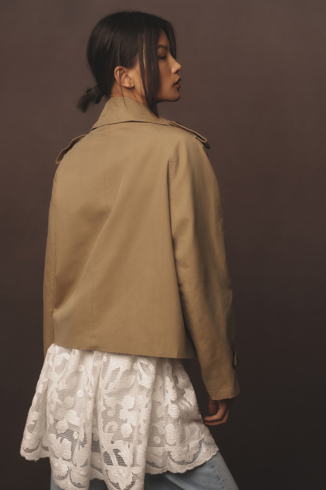 Farm Rio Short Trench Coat