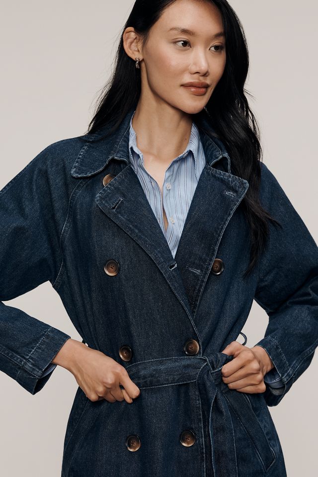 Pilcro Denim Trench Coat #1