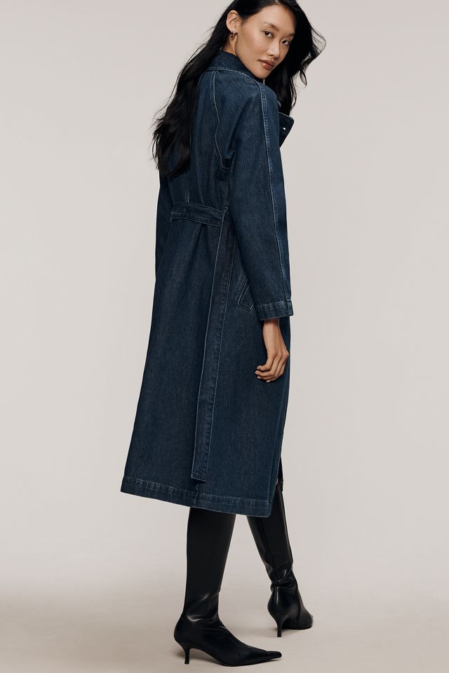 Pilcro Denim Trench Coat #3