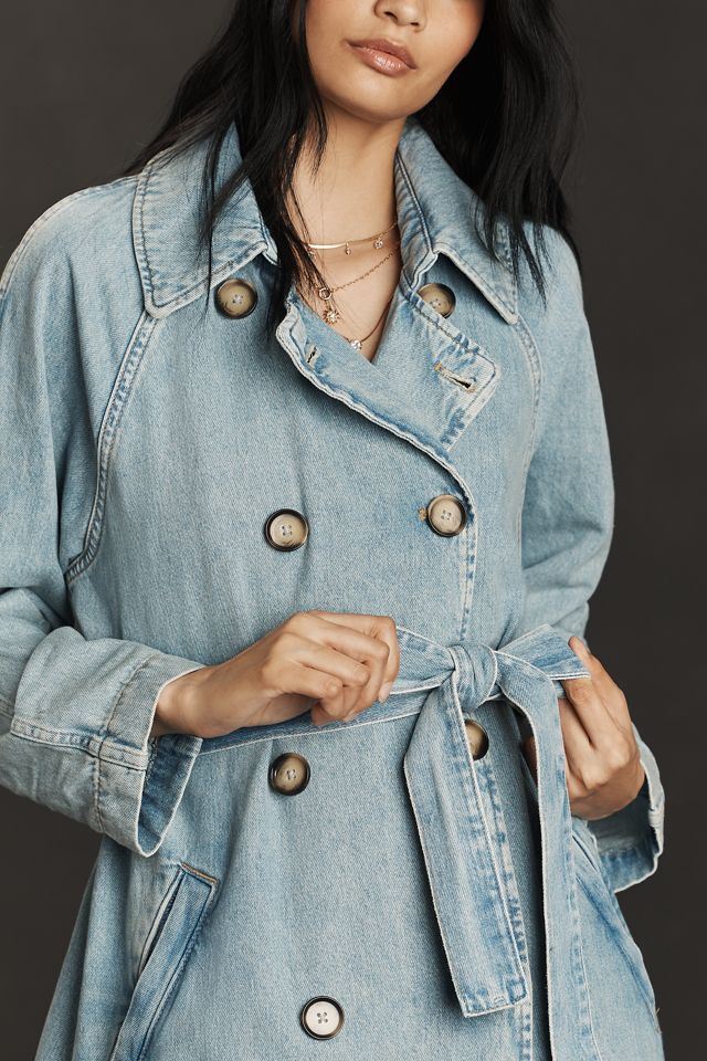 Pilcro Denim Trench Coat #1