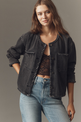 Pilcro Chain Denim Jacket