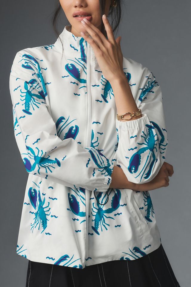 Pepaloves Lobster Print Rain Jacket #1