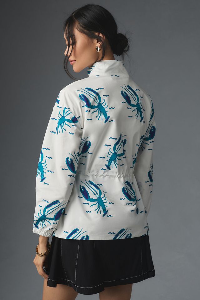 Pepaloves Lobster Print Rain Jacket #2
