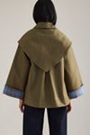 Damson Madder Jerry Crop Trench Jacket