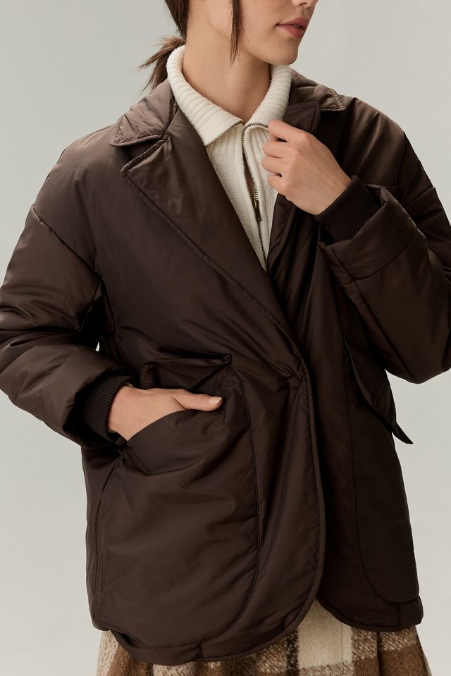 Maeve Padded Cocoon Blazer #1