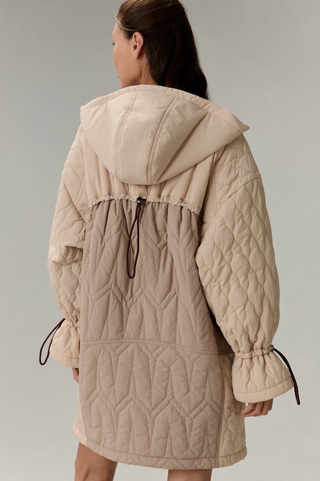 Pilcro Quilted Mix Liner Coat #1