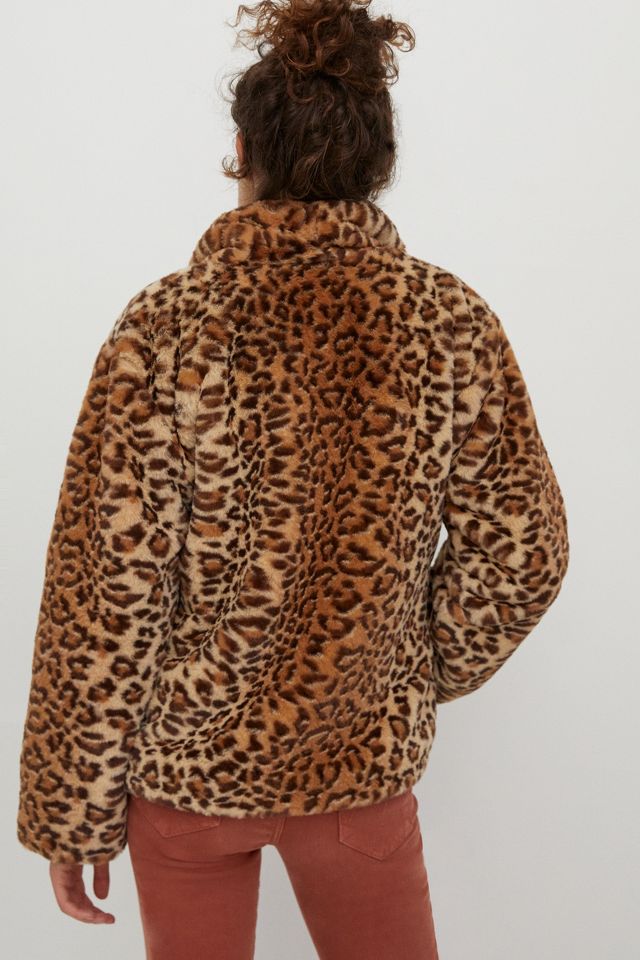 Anthropologie leopard clearance coat