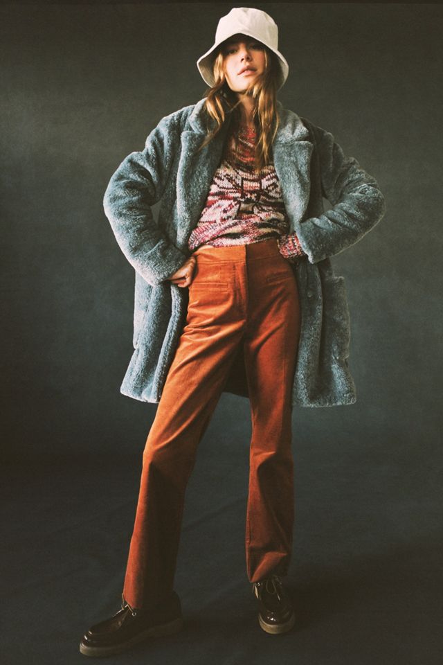 Maeve Lisanne Faux Fur Coat #5