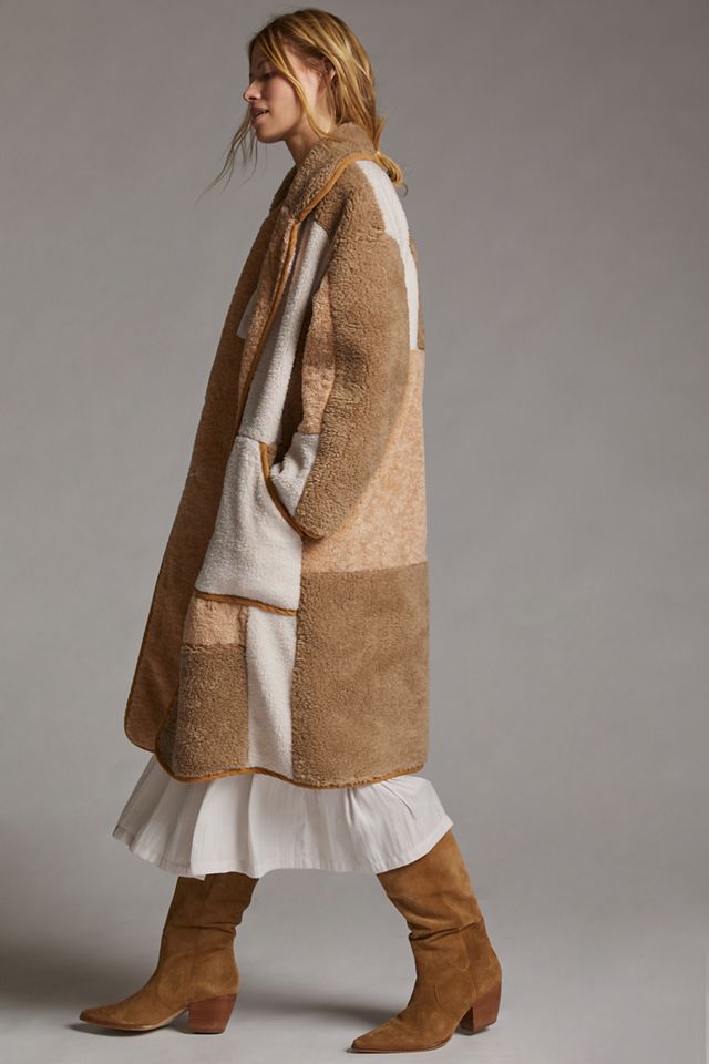 Pilcro Colorblocked Sherpa Coat #1