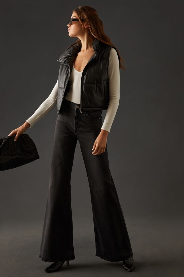 By Anthropologie Faux Leather Vest #2