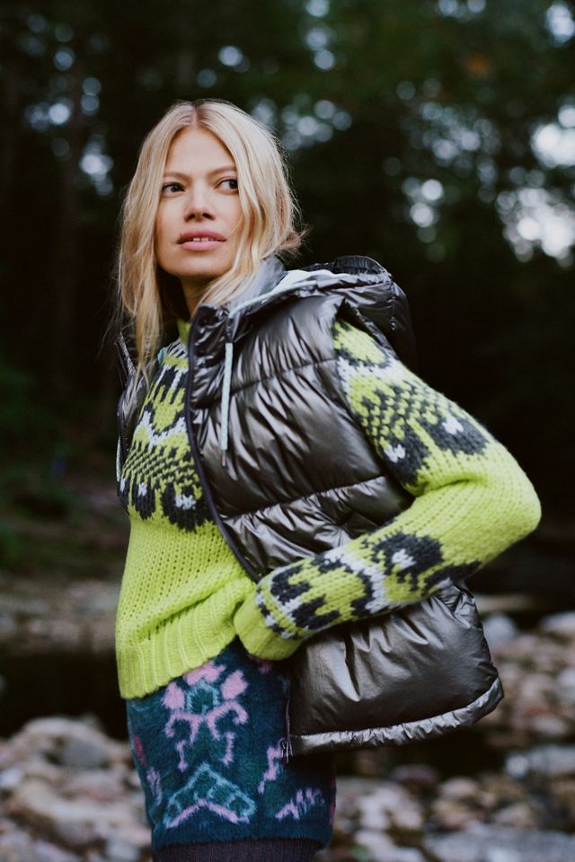 Pilcro Metallic Puffer Vest #6