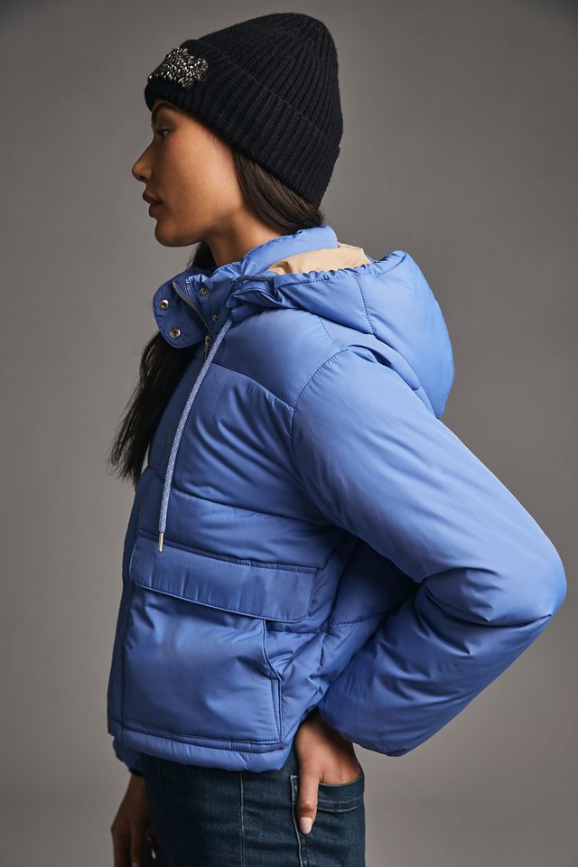 Pilcro Cropped Colorblock Puffer Jacket #4