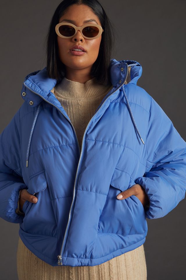 Pilcro Cropped Colorblock Puffer Jacket #7