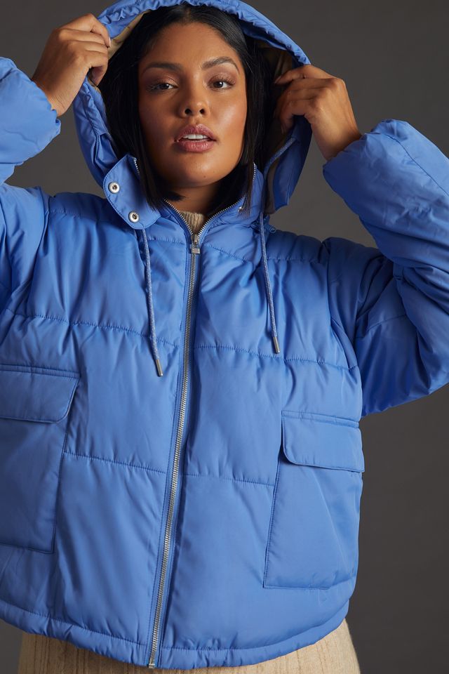 Pilcro Cropped Colorblock Puffer Jacket #8