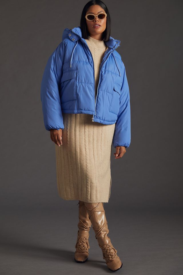 Pilcro Cropped Colorblock Puffer Jacket #5