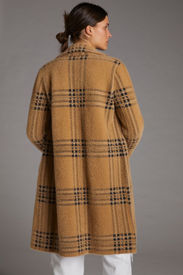 Anthropologie plaid coat hotsell