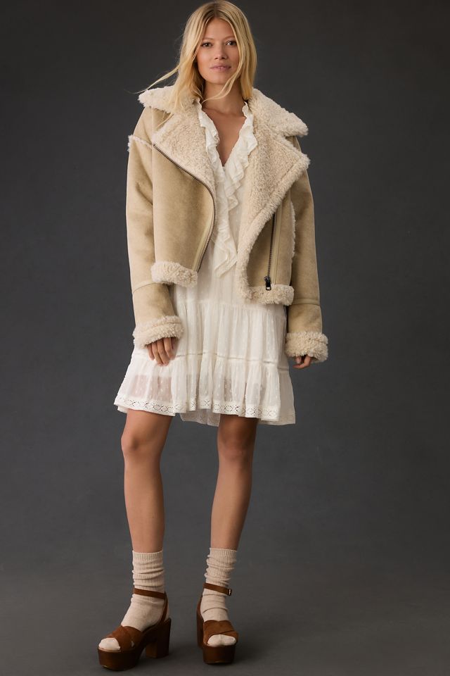 NVLT Sherpa Mix Moto Jacket #4