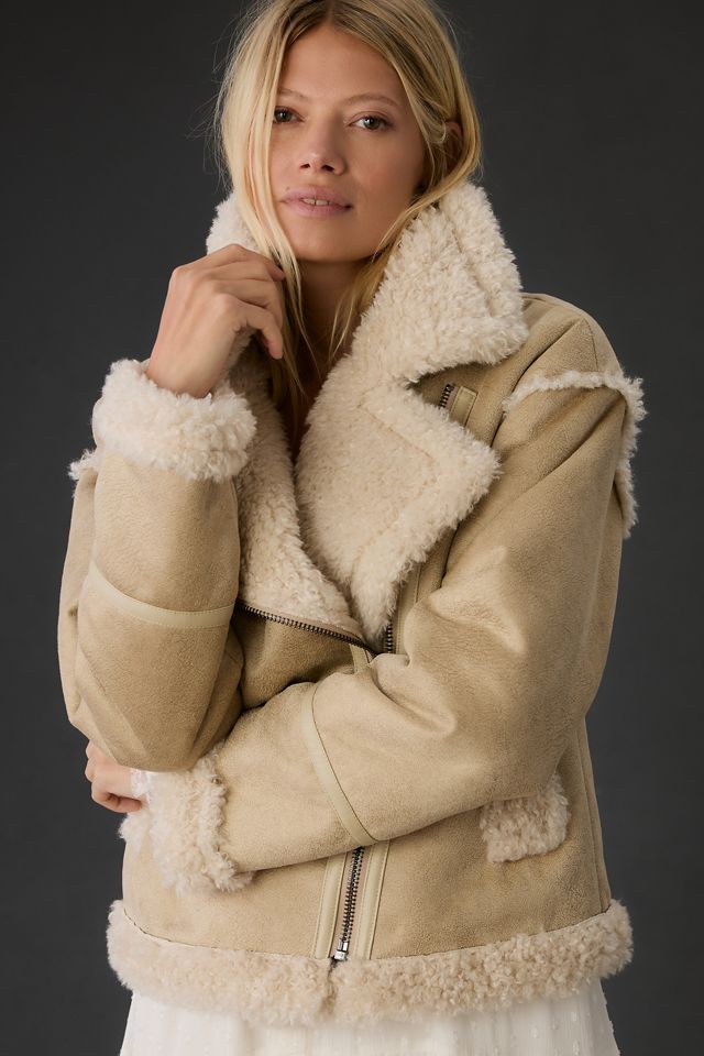 NVLT Sherpa Mix Moto Jacket #5