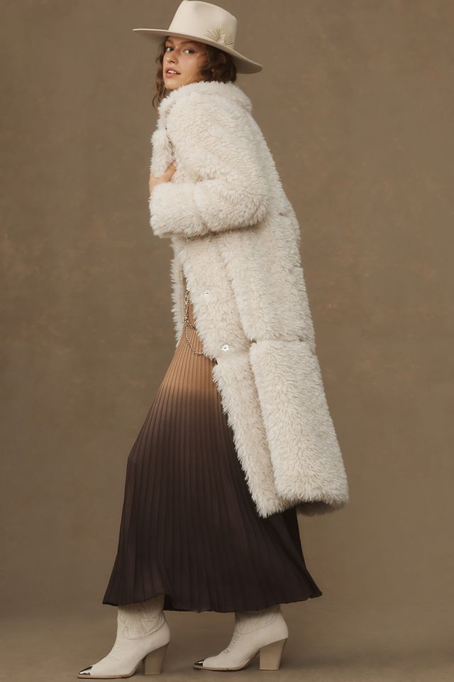 Badgley Mischka Shearling Coat #1