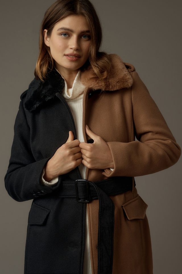 Badgley Mischka Colorblock Coat #4