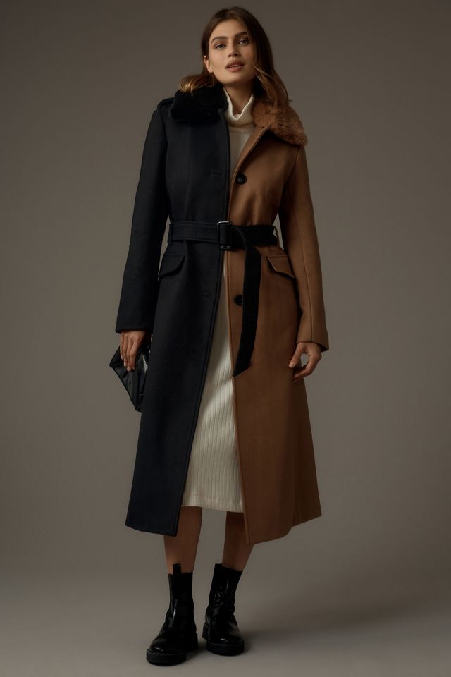 Badgley Mischka Colorblock Coat #1