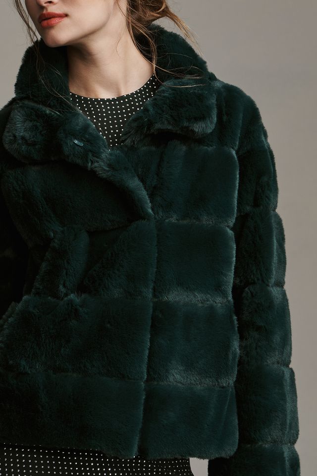 NVLT Quilted Faux Fur Jacket #4