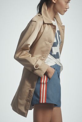Ellen Tracy Belted Trench Coat