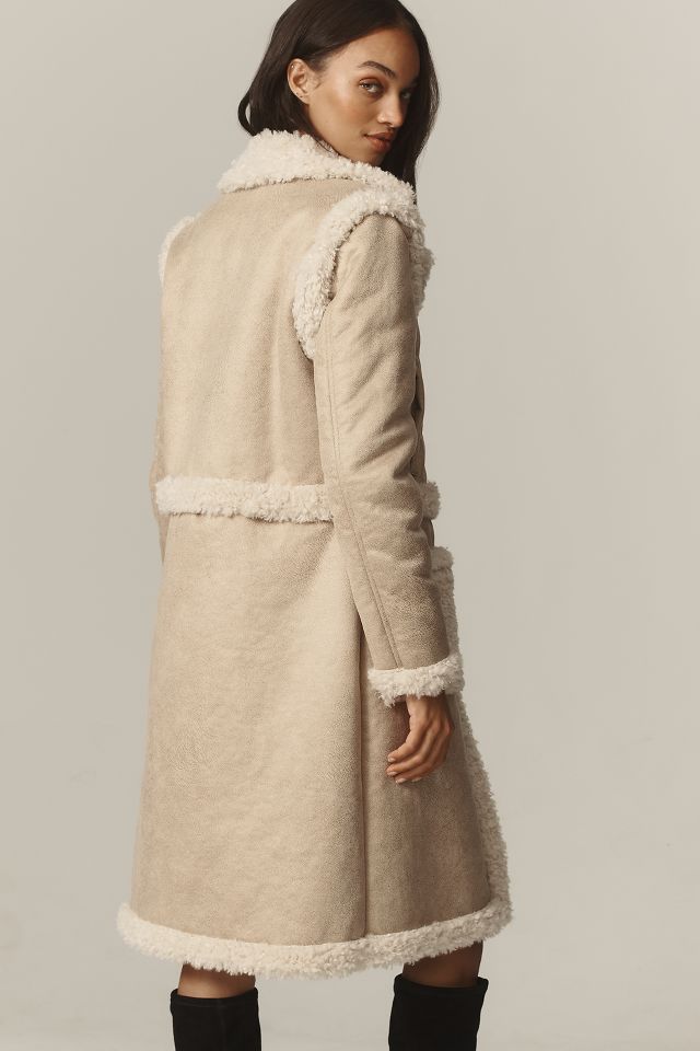 NVLT Faux-Shearling Coat | Anthropologie