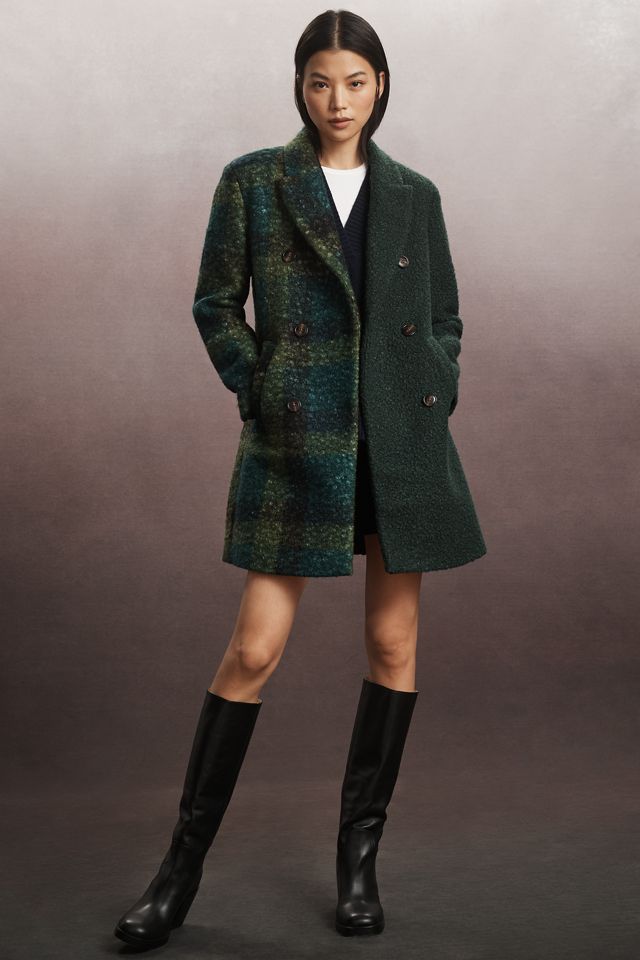 NVLT Flat Bouclé Mixed Media Coat #2