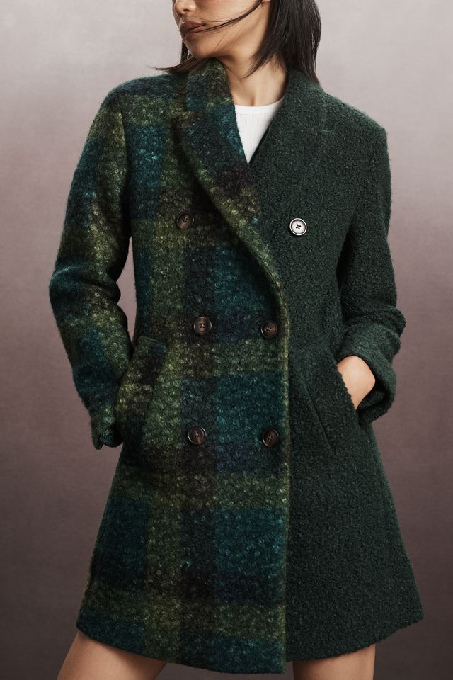 NVLT Flat Bouclé Mixed Media Coat #3