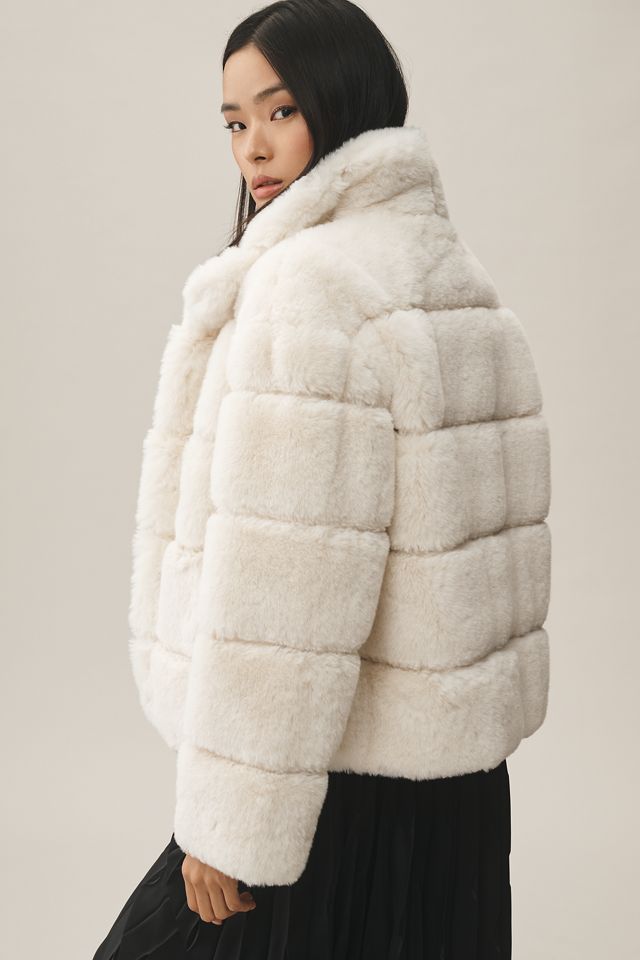 NVLT Bold Stripe Faux-Fur Eva Jacket #2