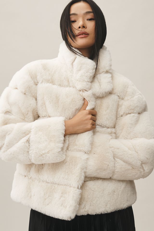 NVLT Bold Stripe Faux-Fur Eva Jacket #3