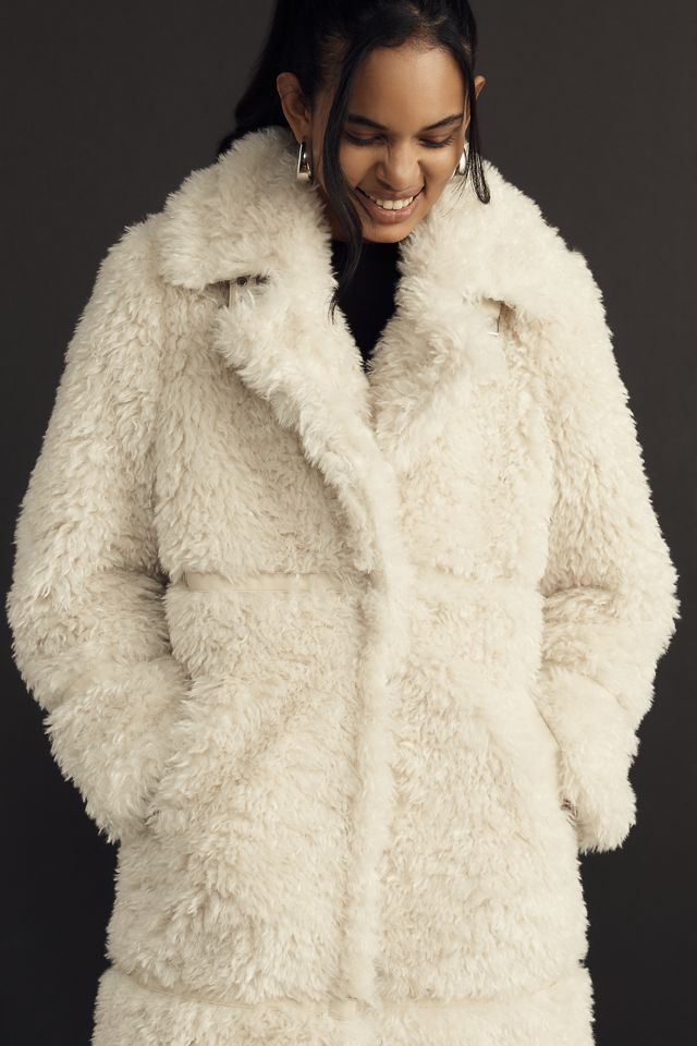 Badgley Mischka Yara Luxe Faux-Fur Coat #3