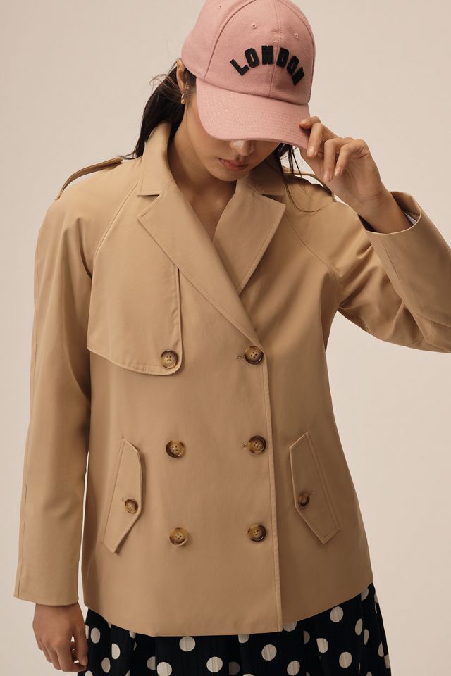 Ellen Tracy Short Trench Coat #3