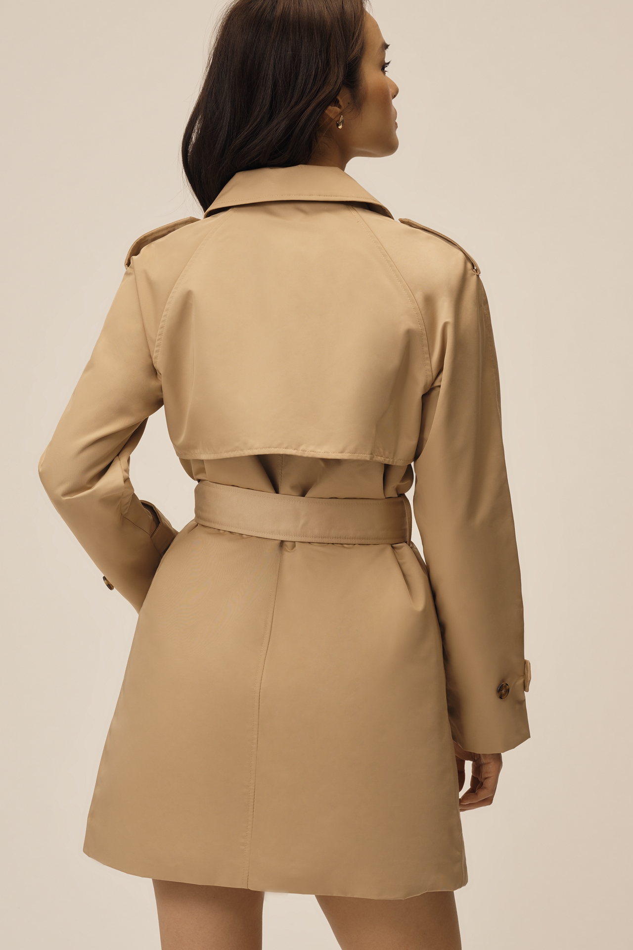 Ellen Tracy Quilted Trench Coat