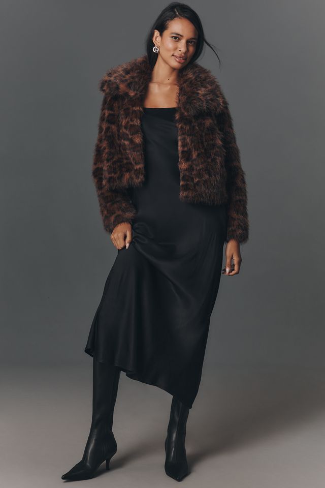 NVLT Faux-Fur Crop Jacket #3
